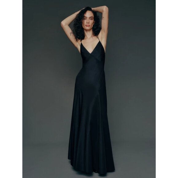 Reformation Darwin Dress in Black - Picture 2 of 6
